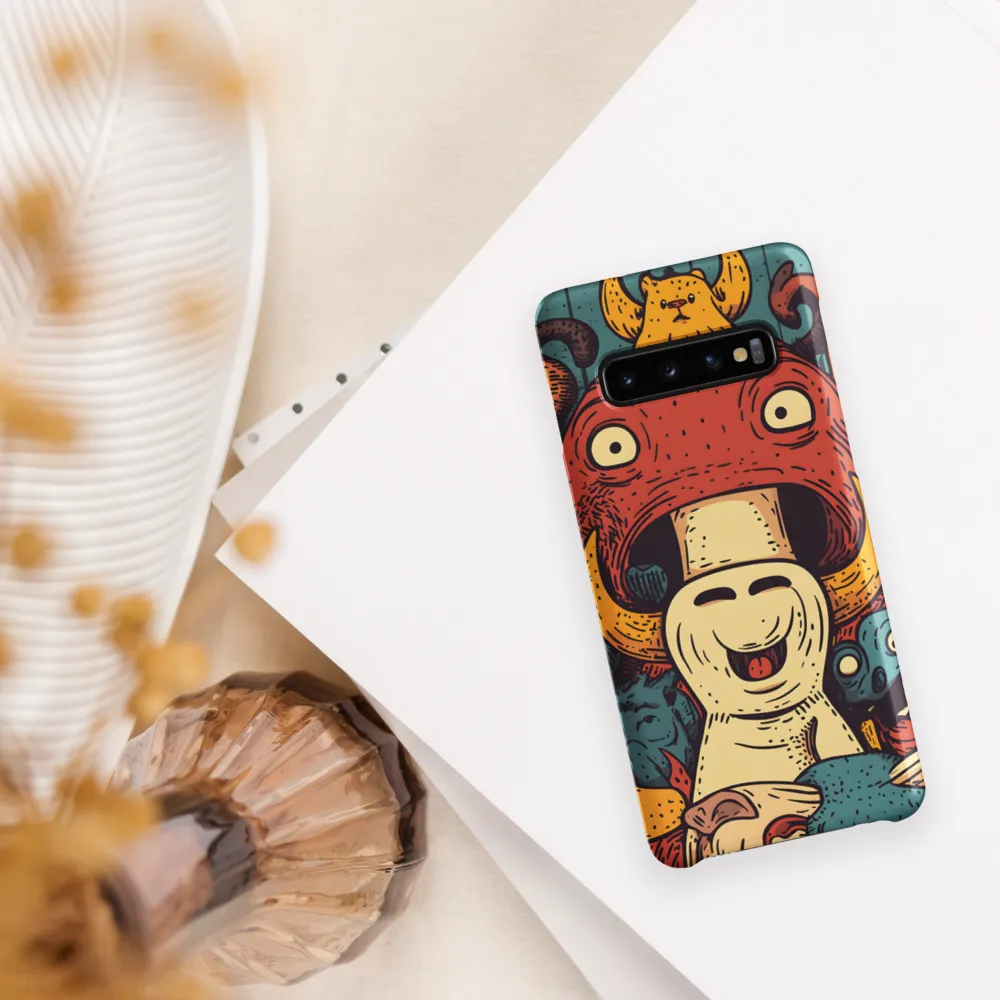 Whimsical Gathering of Creatures | Phone Case |  S10 | Snap Case | Matte