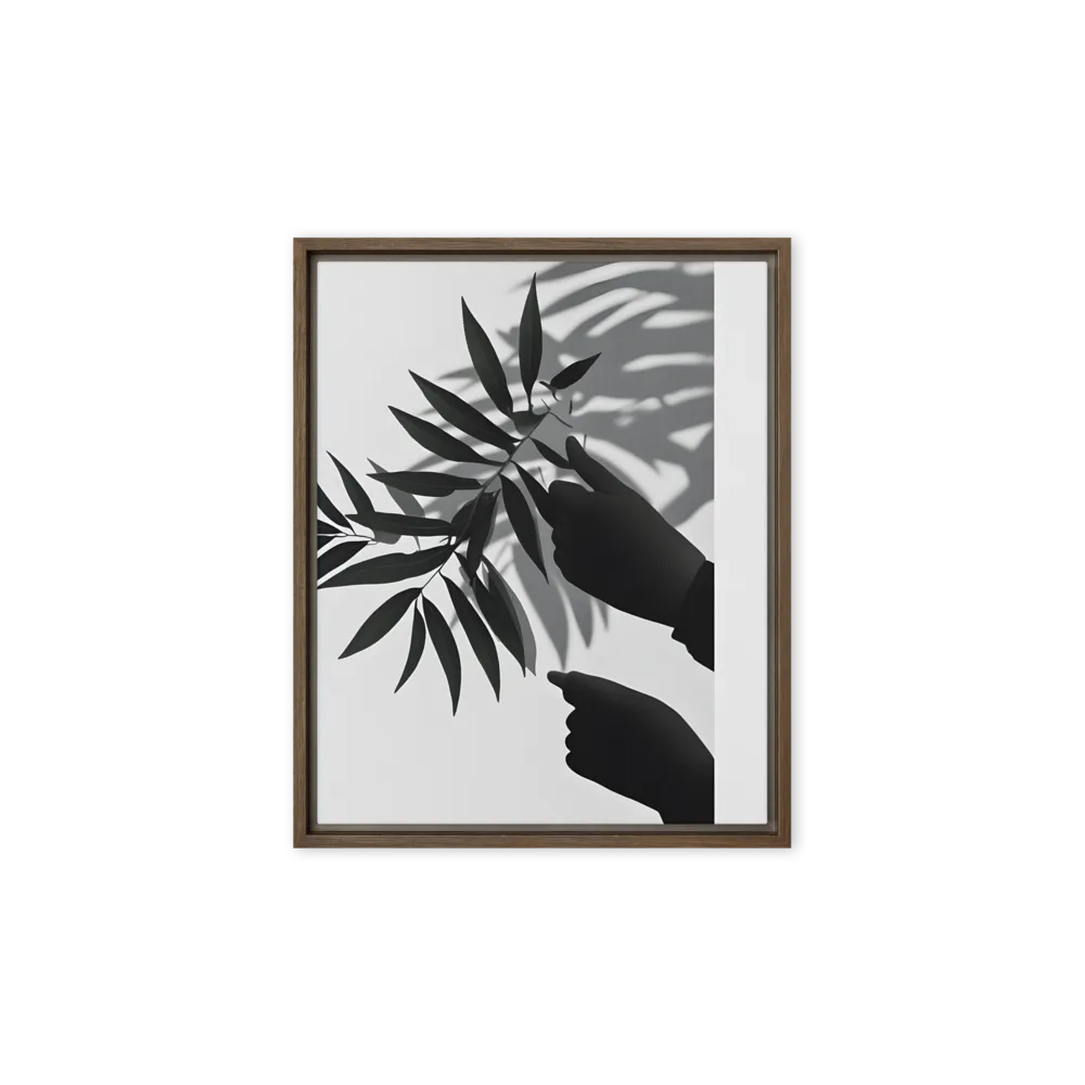 Whispers of Nature | Canvas with Brown Frame | 8″×10″