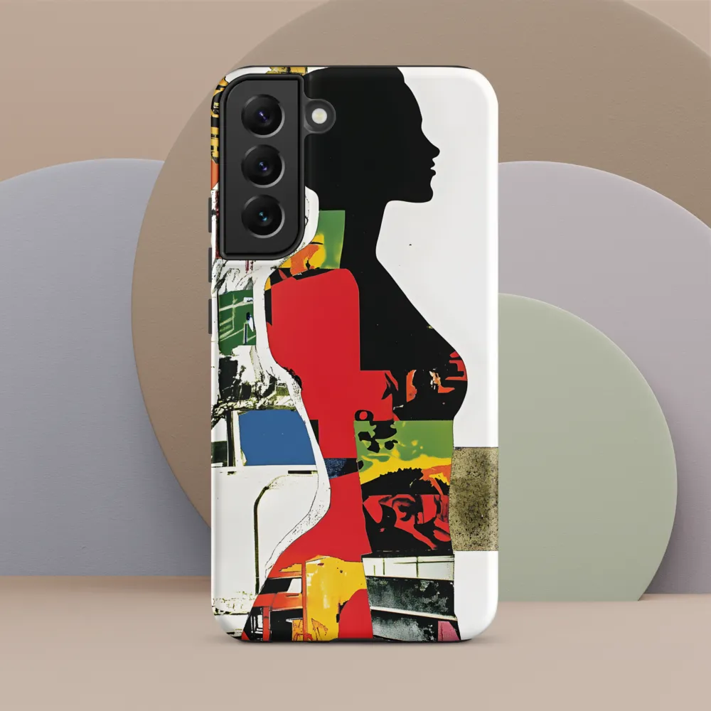 Collage of Colors: A Silhouette's Story