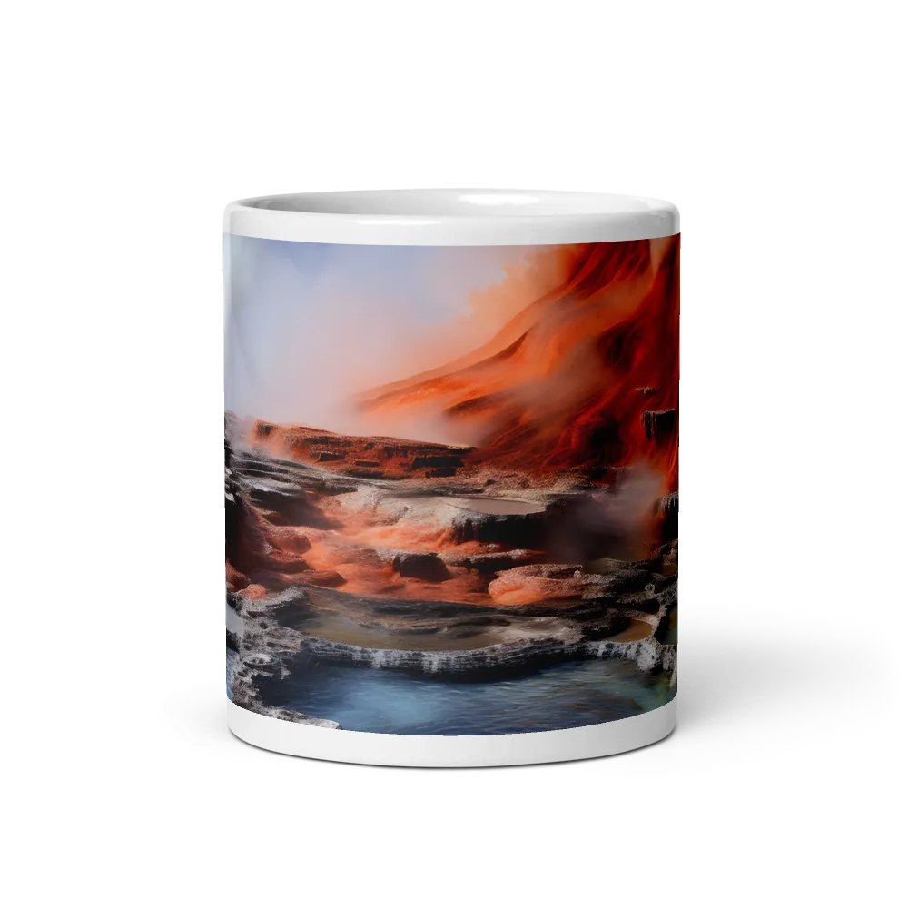 Nature's Fury: The Volcano's Expression | Mugs | Multiple Sizes & Colors