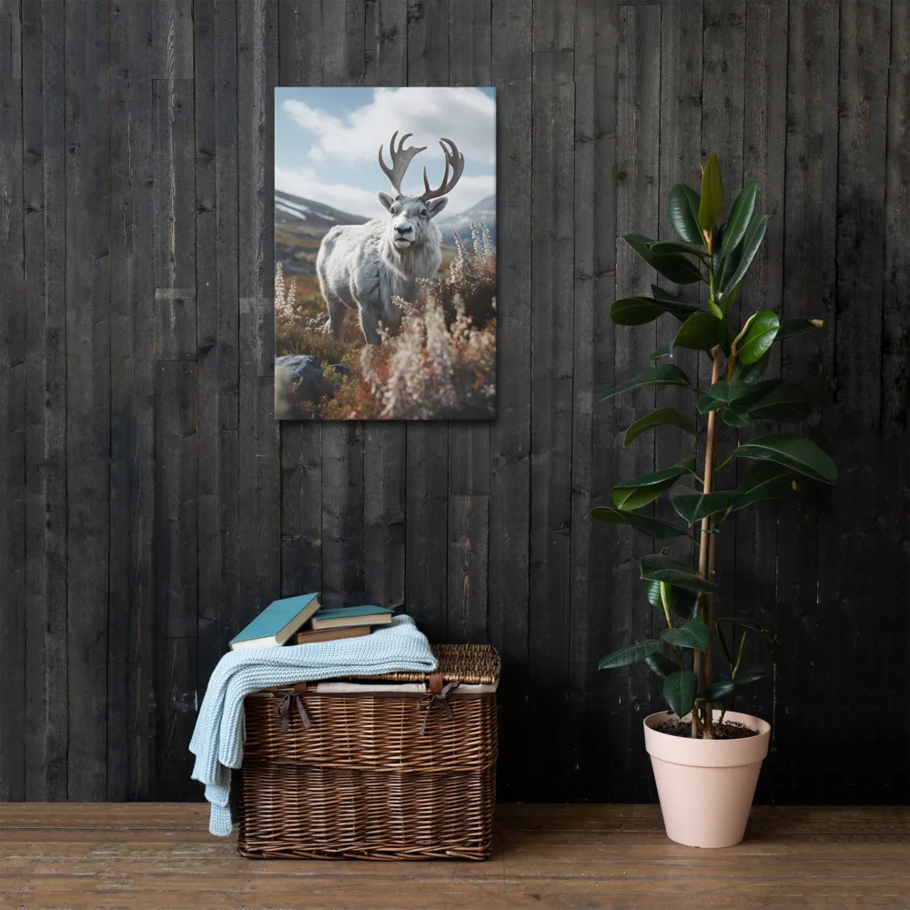 Majestic Harmony: The Reindeer in Nature | Thin Canvas | 20″×30″