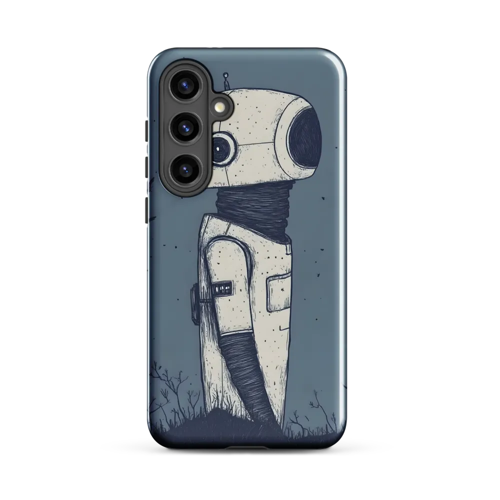 Contemplative Robot in a Barren Landscape