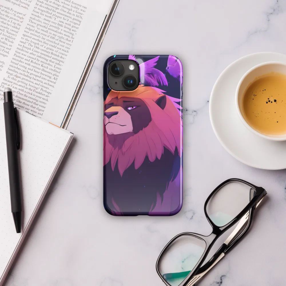 Regal Serenity: The Majestic Lion | Phone Case |  15 Plus | Snap Case | Glossy