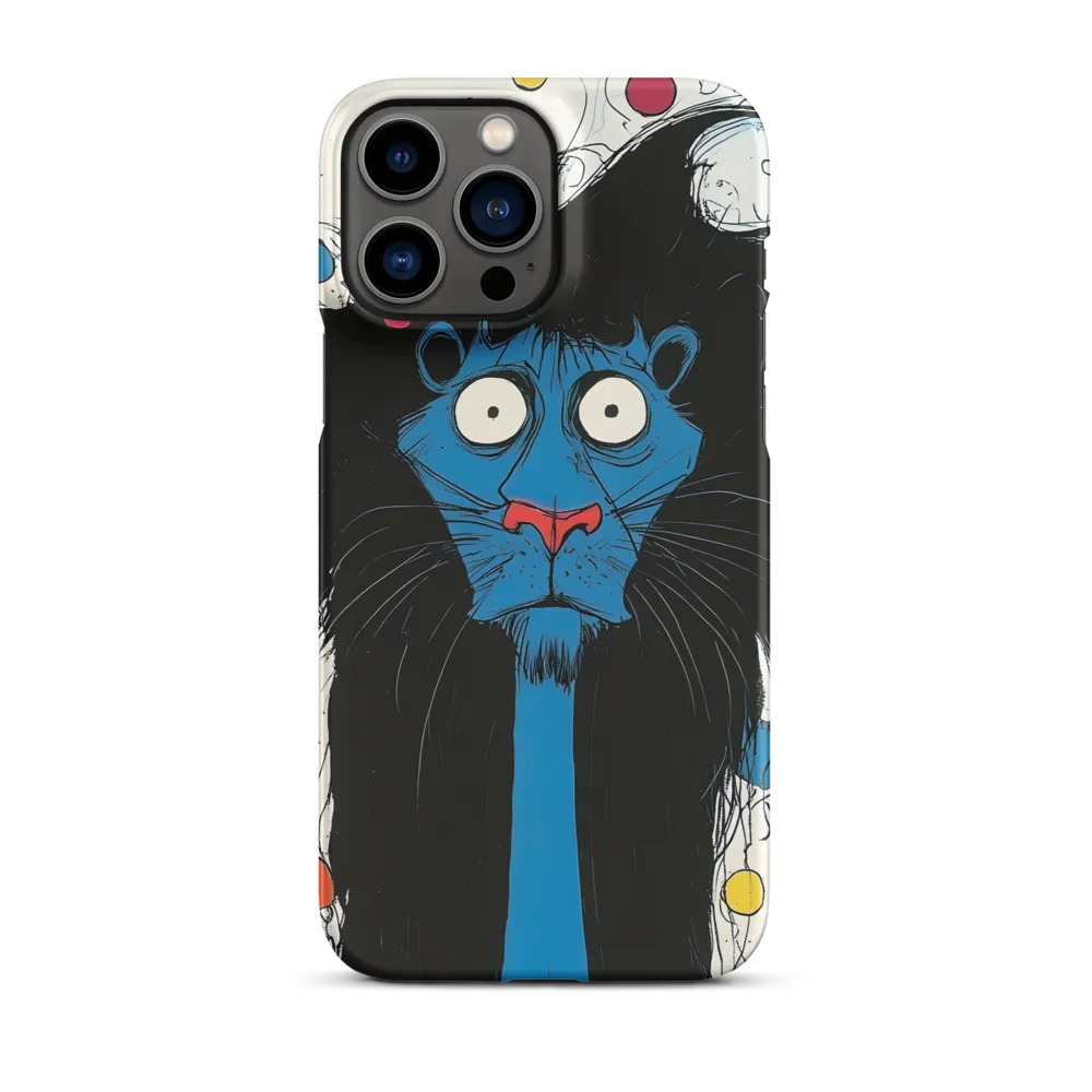 Whimsical Blue Lion