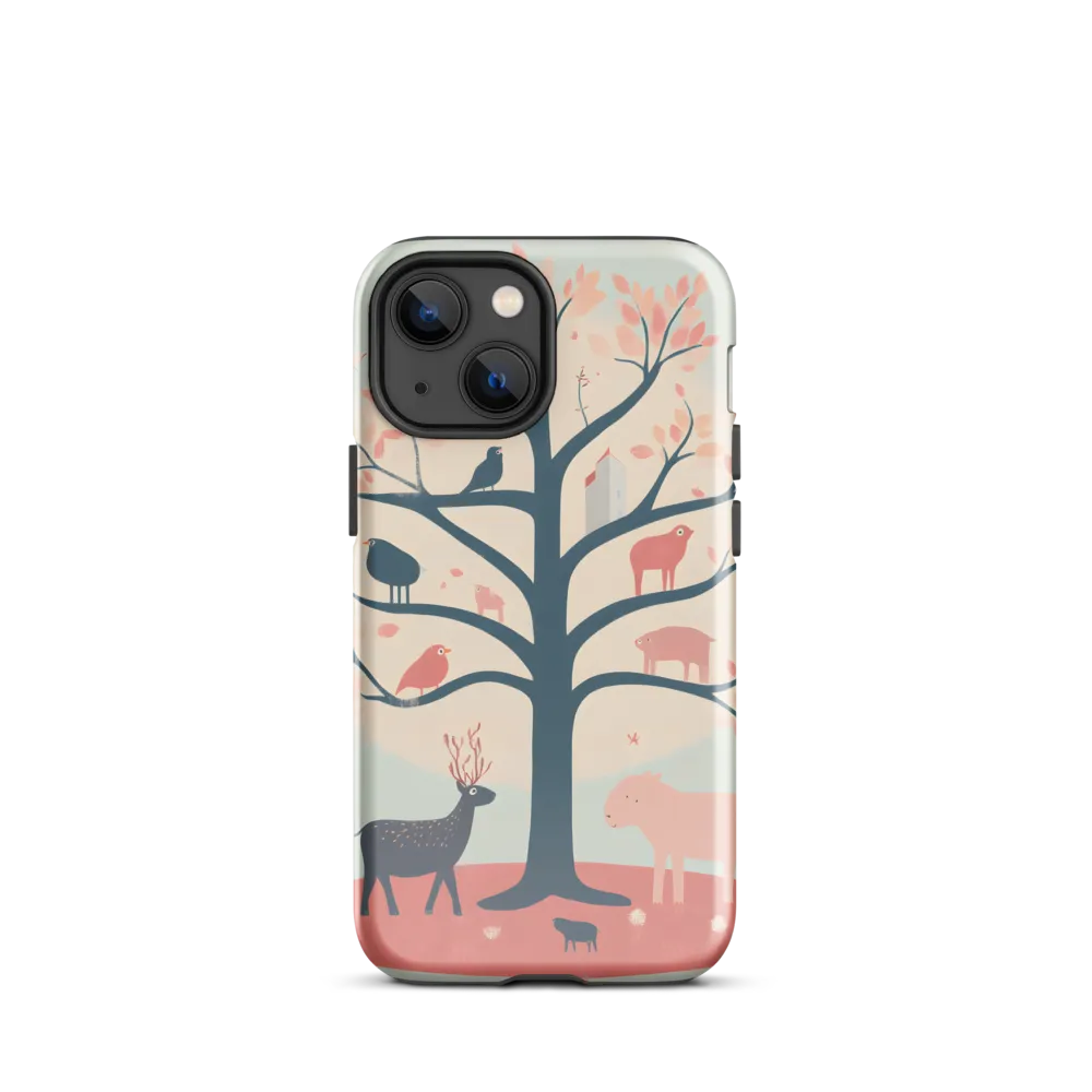 Whimsical Tree with Playful Creatures
