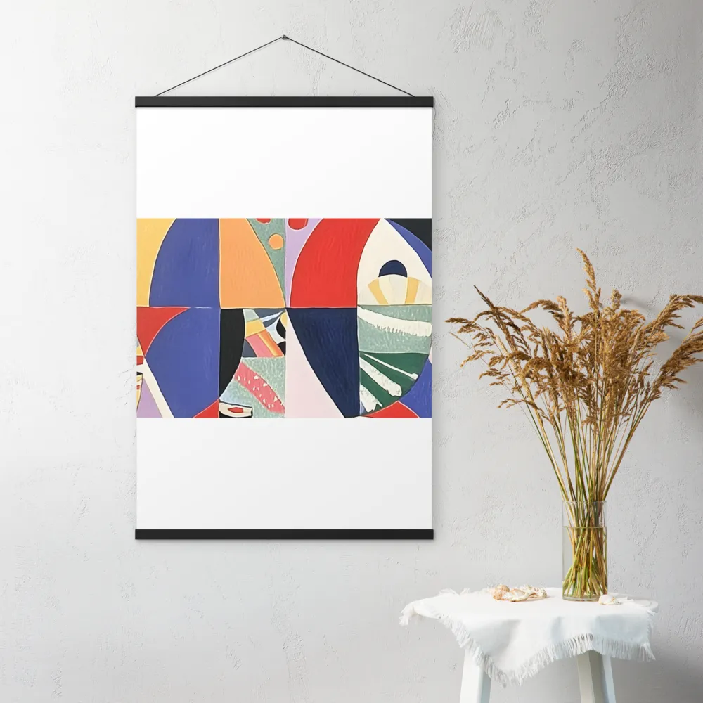 Dynamic Mosaic Symmetry | Poster With Black Wood Hanger | 24″×36″