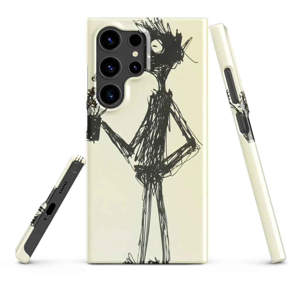 Whimsical Figure with Flowers