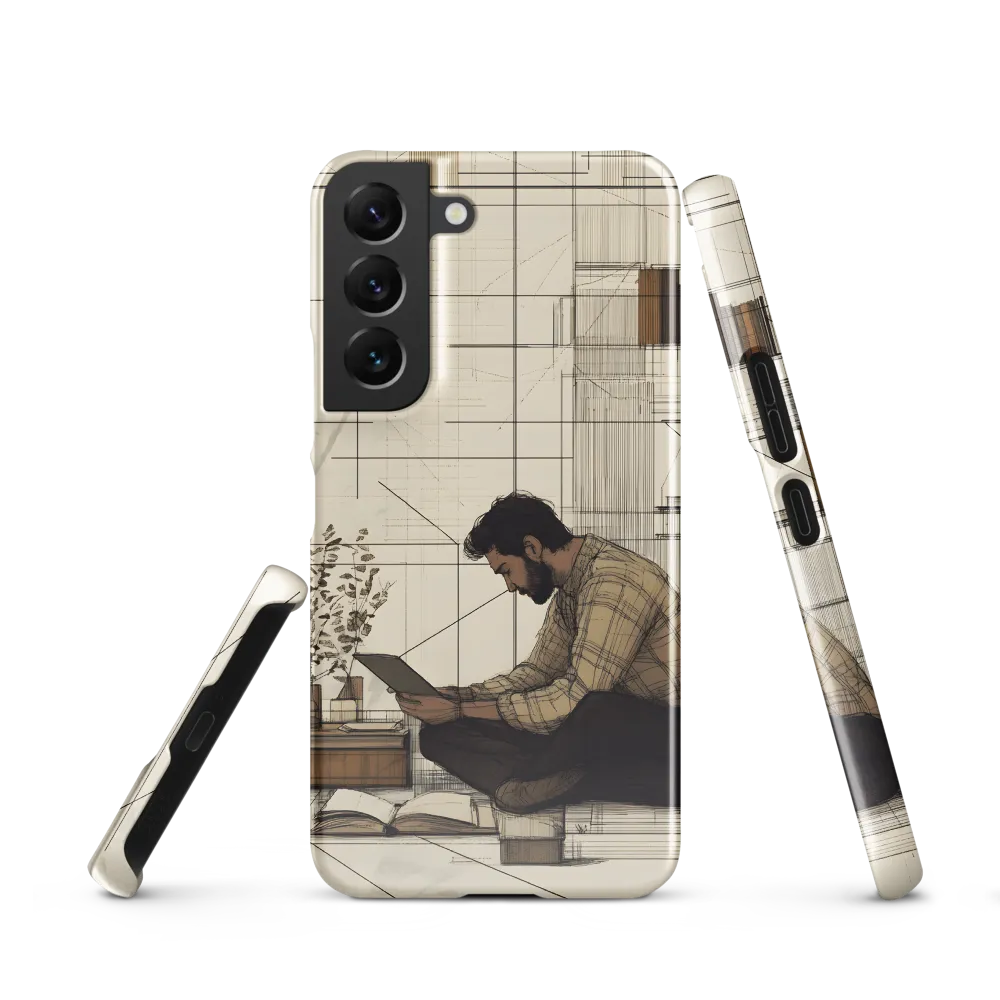 Quiet Reflections in Line | Phone Case |  S22 | Snap Case | Glossy