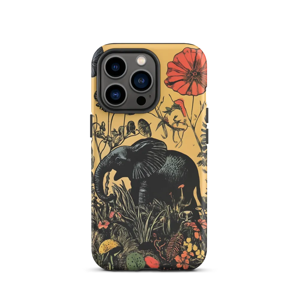 Floral Majesty: The Elephant's Sanctuary