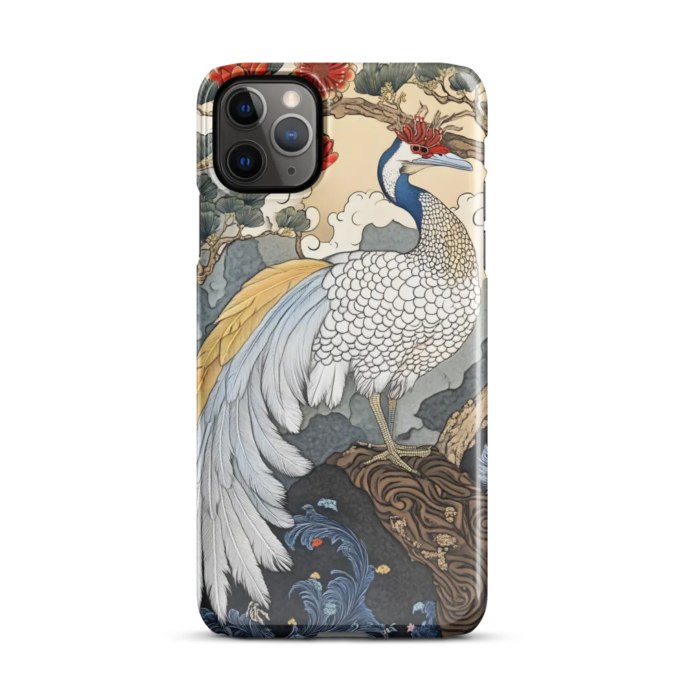 Majestic Serenity: The Ethereal Peacock | Phone Case |  11 Pro Max | Snap Case | Glossy