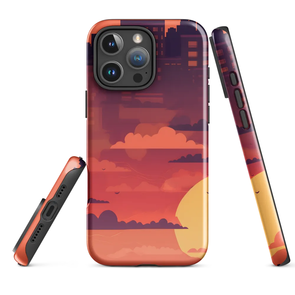 Urban Dusk: A Symphony of Cityscapes | Phone Case |  16 Pro Max | Tough Case | Glossy