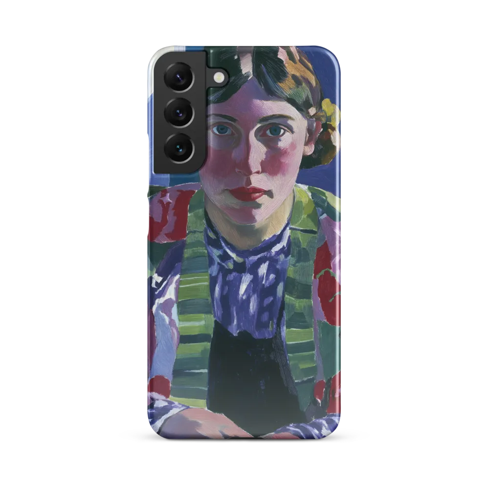 Vibrant Gaze: A Modernist Portrait