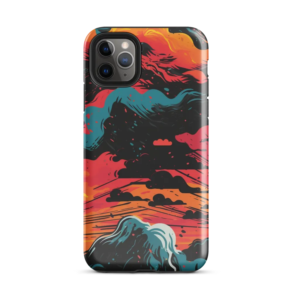 Ethereal Twilight: A Dramatic Landscape in Motion | Phone Case |  11 Pro Max | Tough Case | Glossy