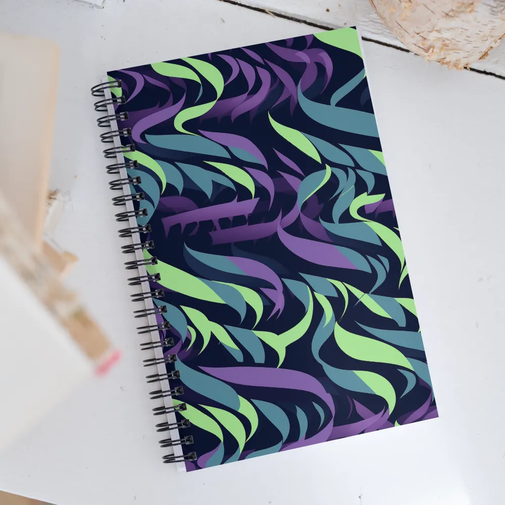 Fluid Waves of Color | Spiral Notebook