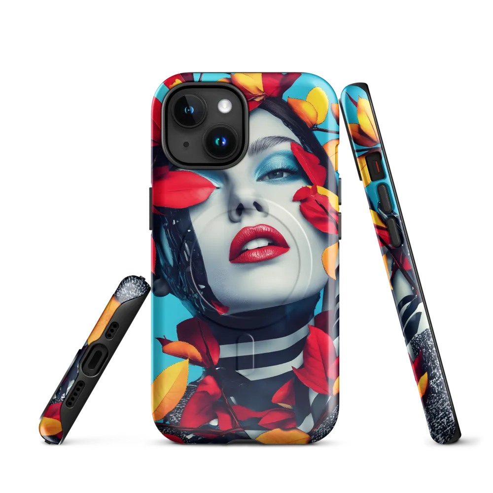 Futuristic Fusion: Nature Meets Technology | Phone Case |  15 | MagSafe® Tough Case | Glossy