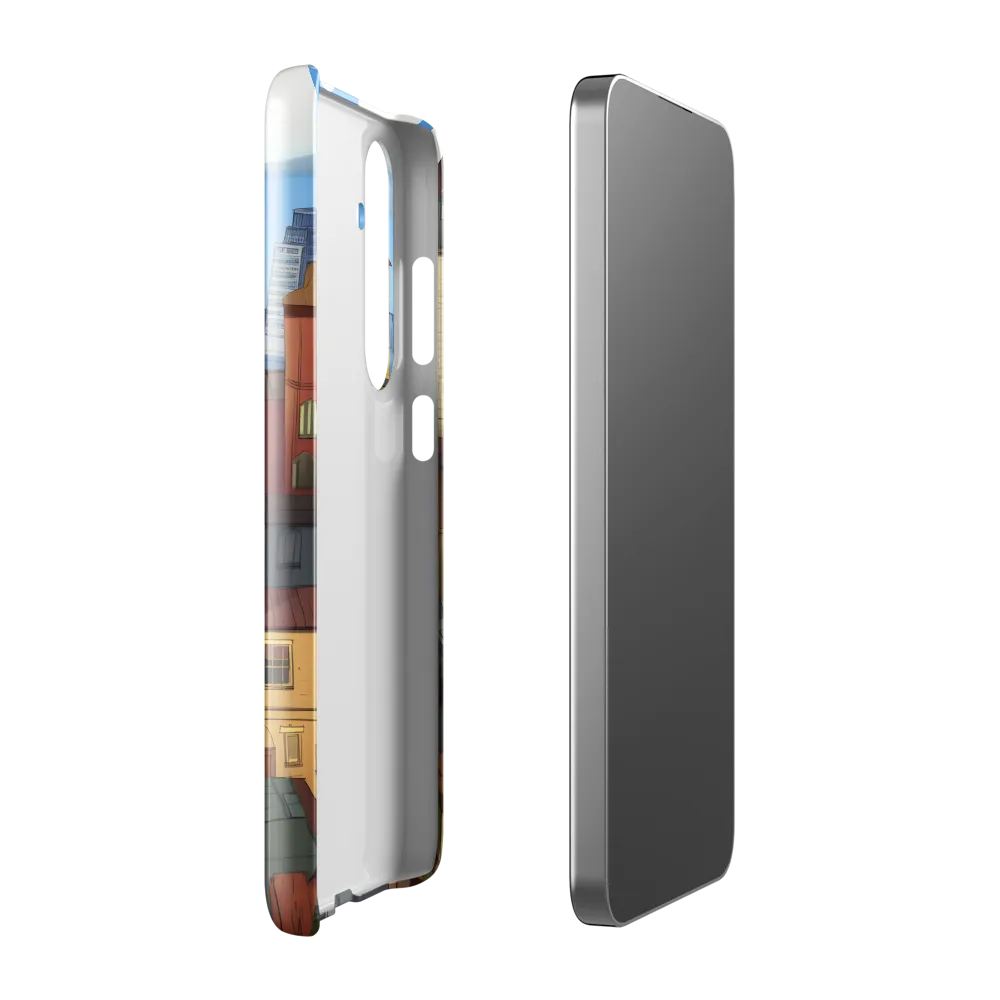 Urban Symphony: A Colorful Cityscape | Phone Case |  S24 Plus | Snap Case | Glossy