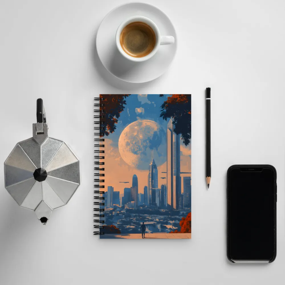 Celestial Cityscape | Spiral Notebook