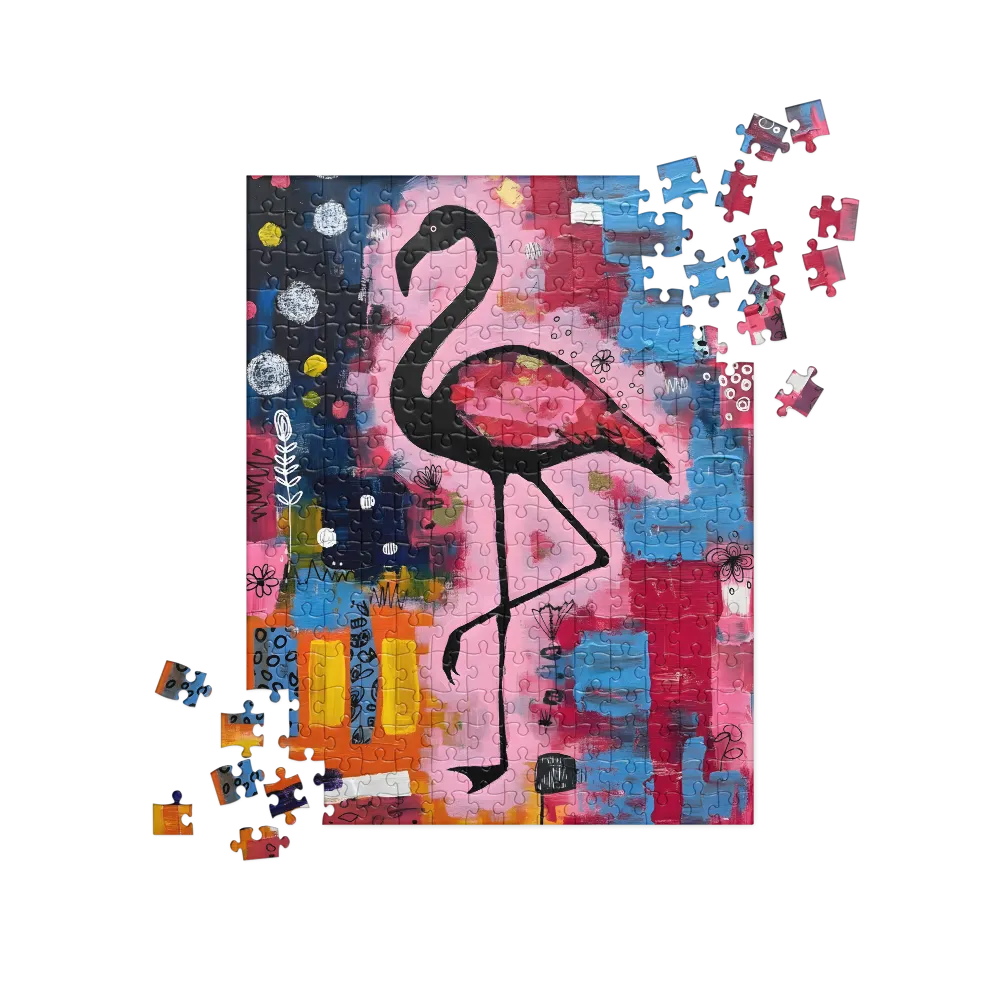 Rosy Flamingo 
 Jigsaw Puzzle