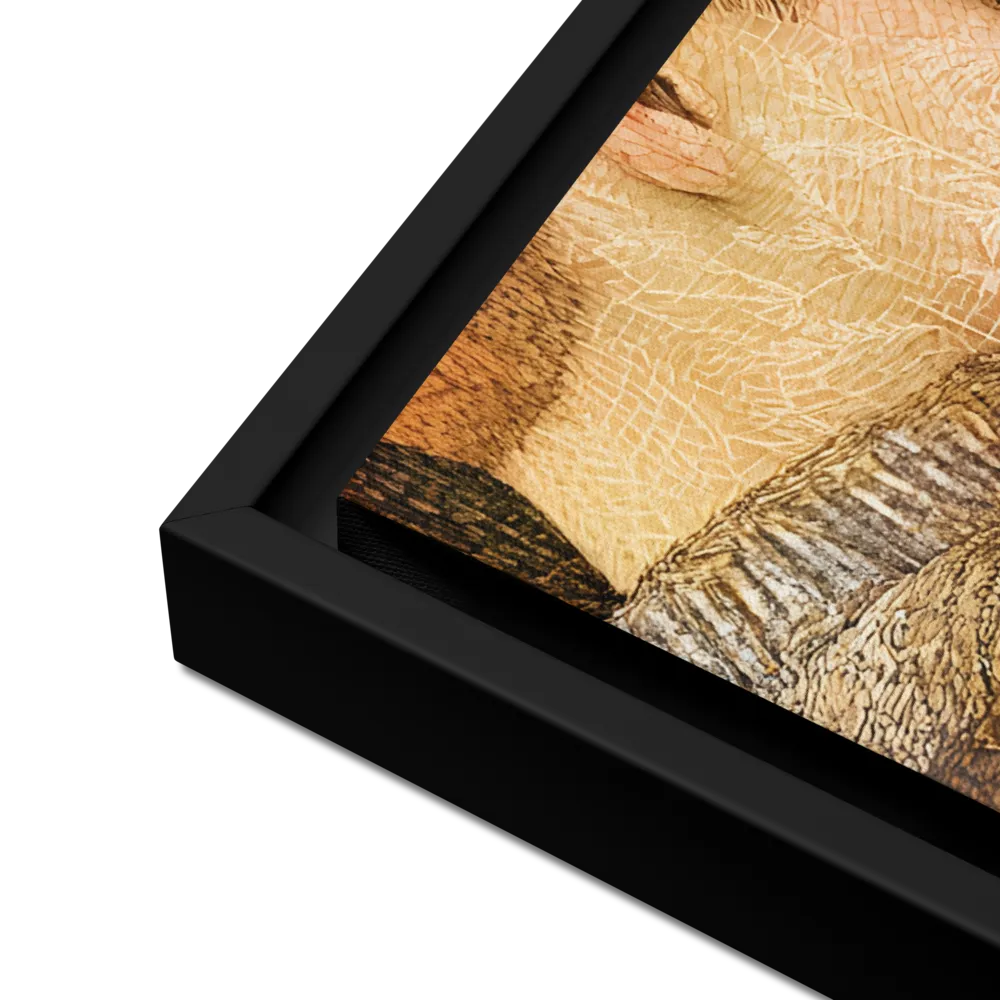 Embrace of Autumn | Canvas with Black Frame | 18″×24″
