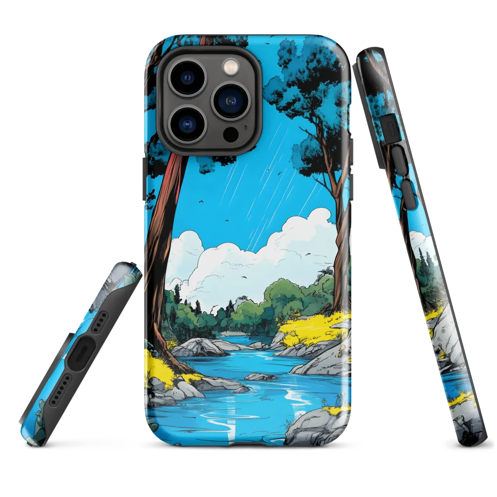 Tranquil River in a Comic Landscape