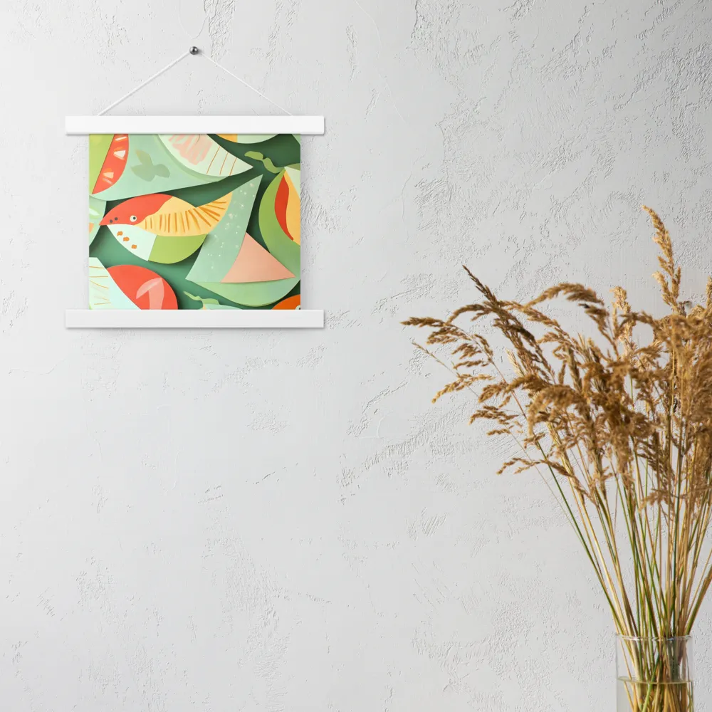 Nature's Palette | Poster With White Wood Hanger | 10″×10″