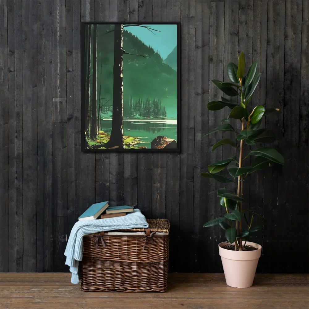 Reflections of Tranquility | Canvas with Black Frame | 24″×32″