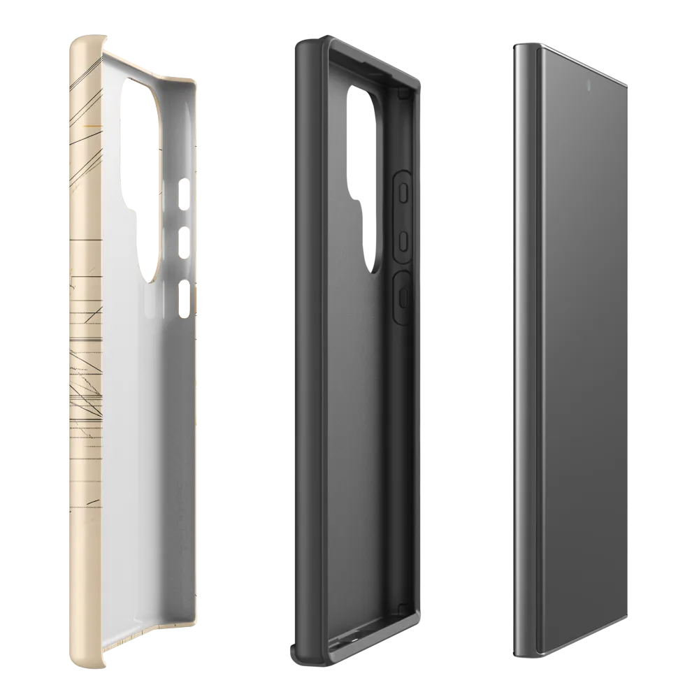 Abstract Profile: A Minimalist Exploration | Phone Case |  S23 Ultra | Tough Case | Matte