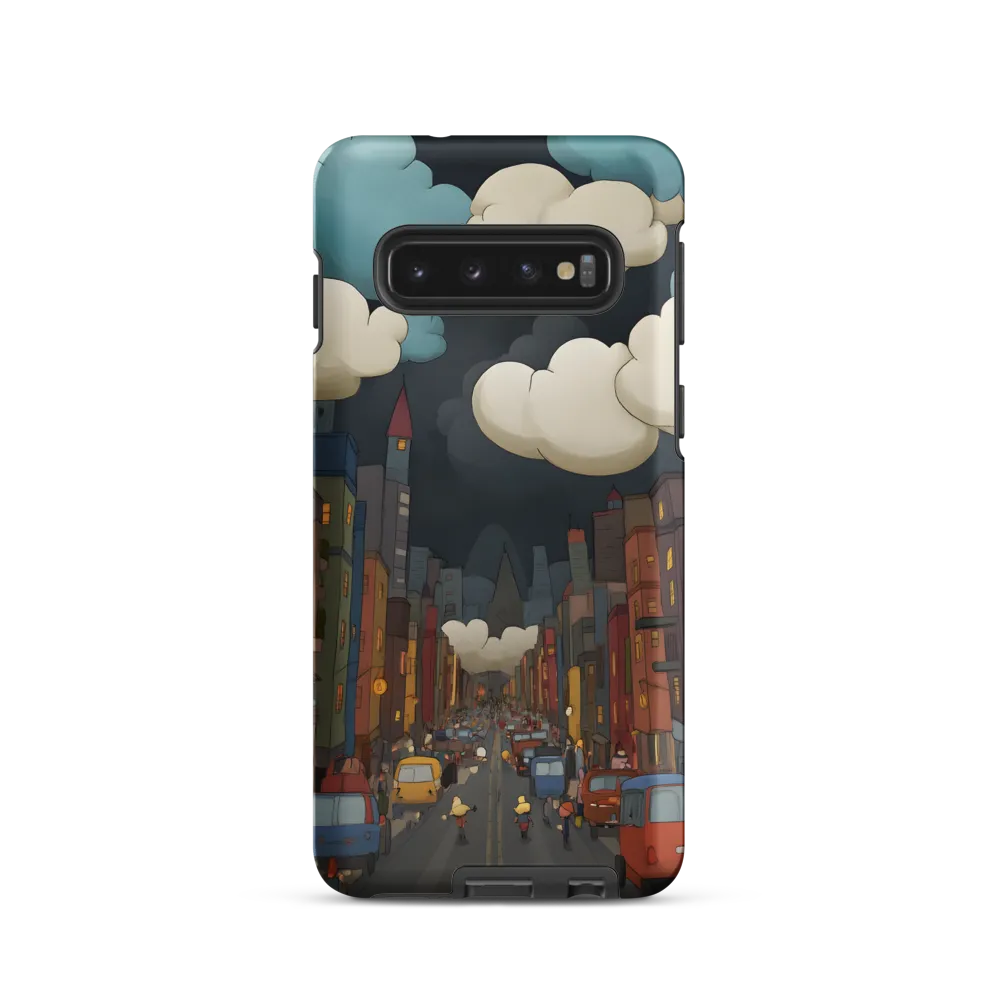 Urban Symphony: A City Awakens at Dusk | Phone Case |  S10 | Tough Case | Matte