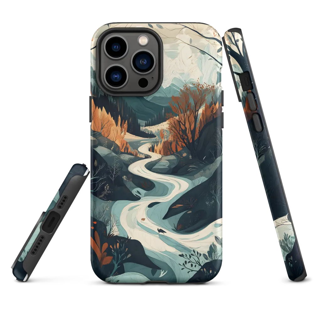 Winding Serenity: A Digital Landscape