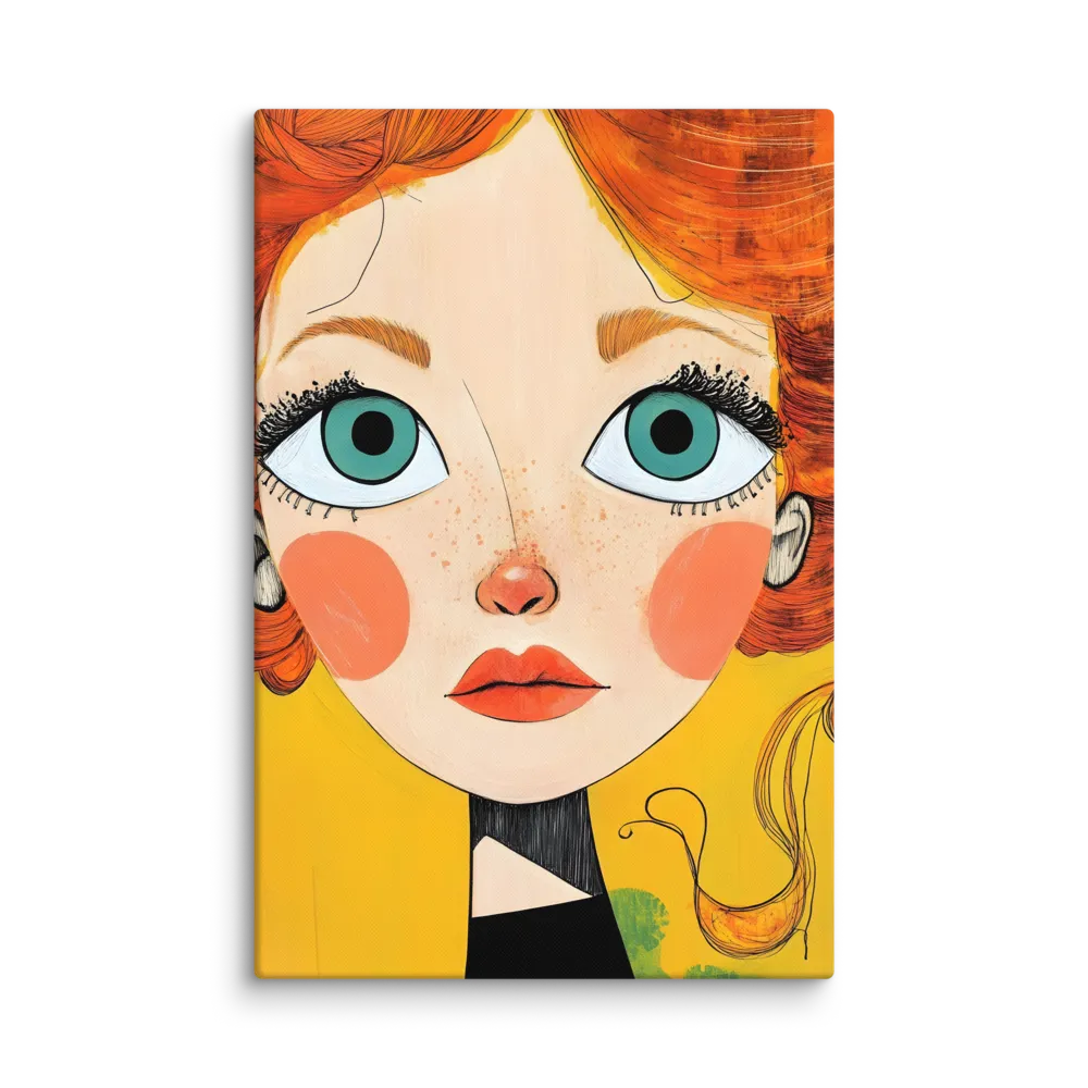 Whimsical Portrait of a Girl | Art Print