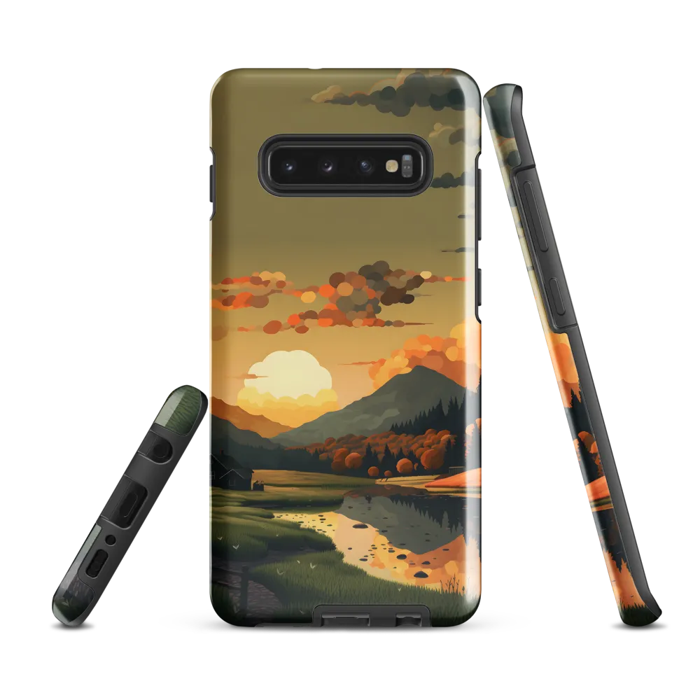 Whispers of Autumn: A Tranquil Evening | Phone Case |  S10 Plus | Tough Case | Glossy