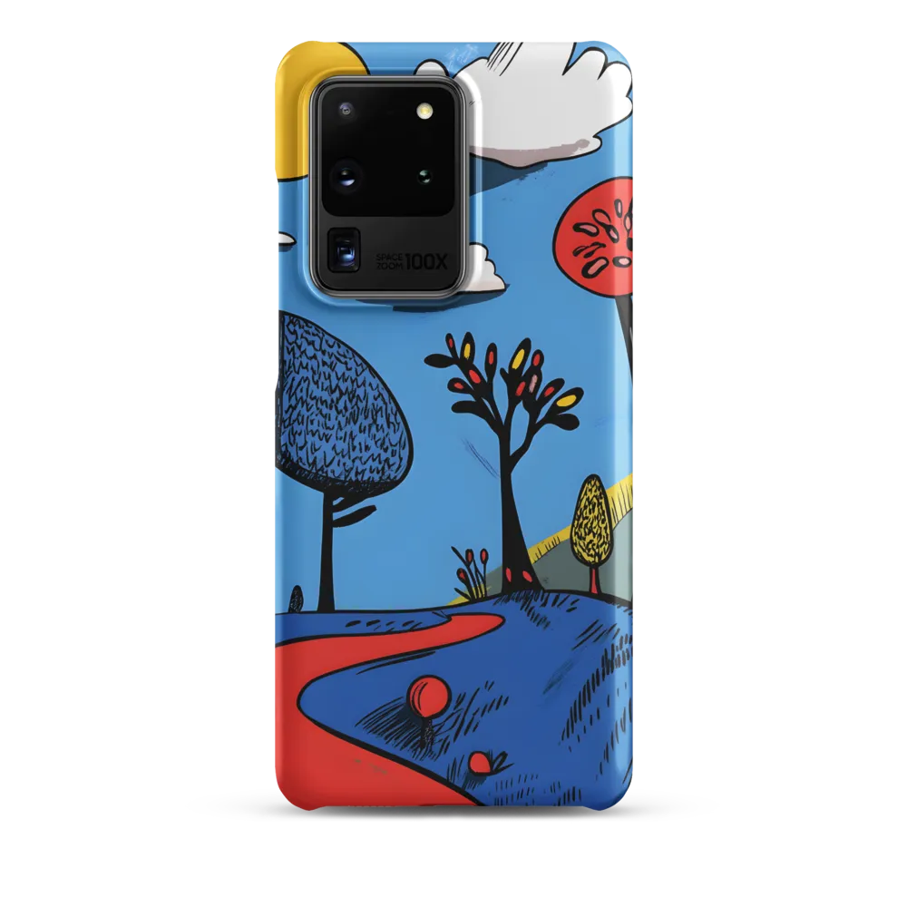 Whimsical Pathways Through a Colorful Landscape