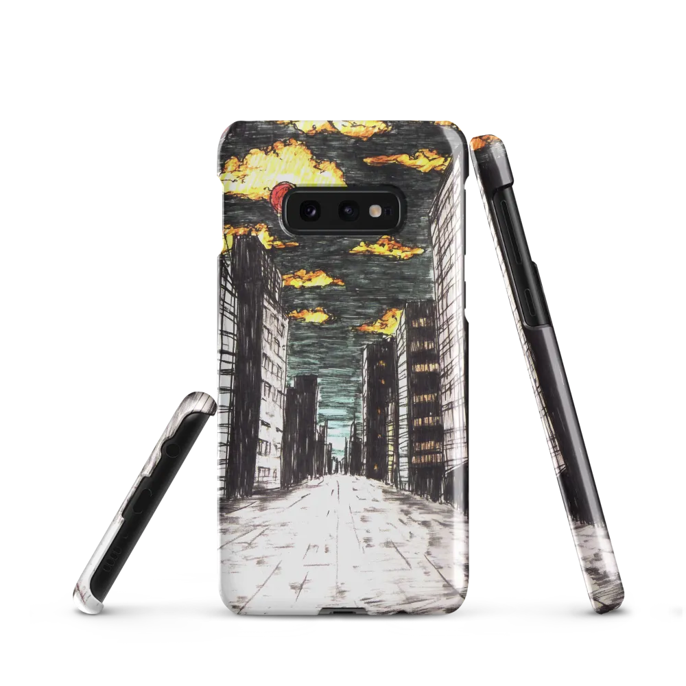 Eclipsed Cityscape | Phone Case |  S10e | Snap Case | Glossy