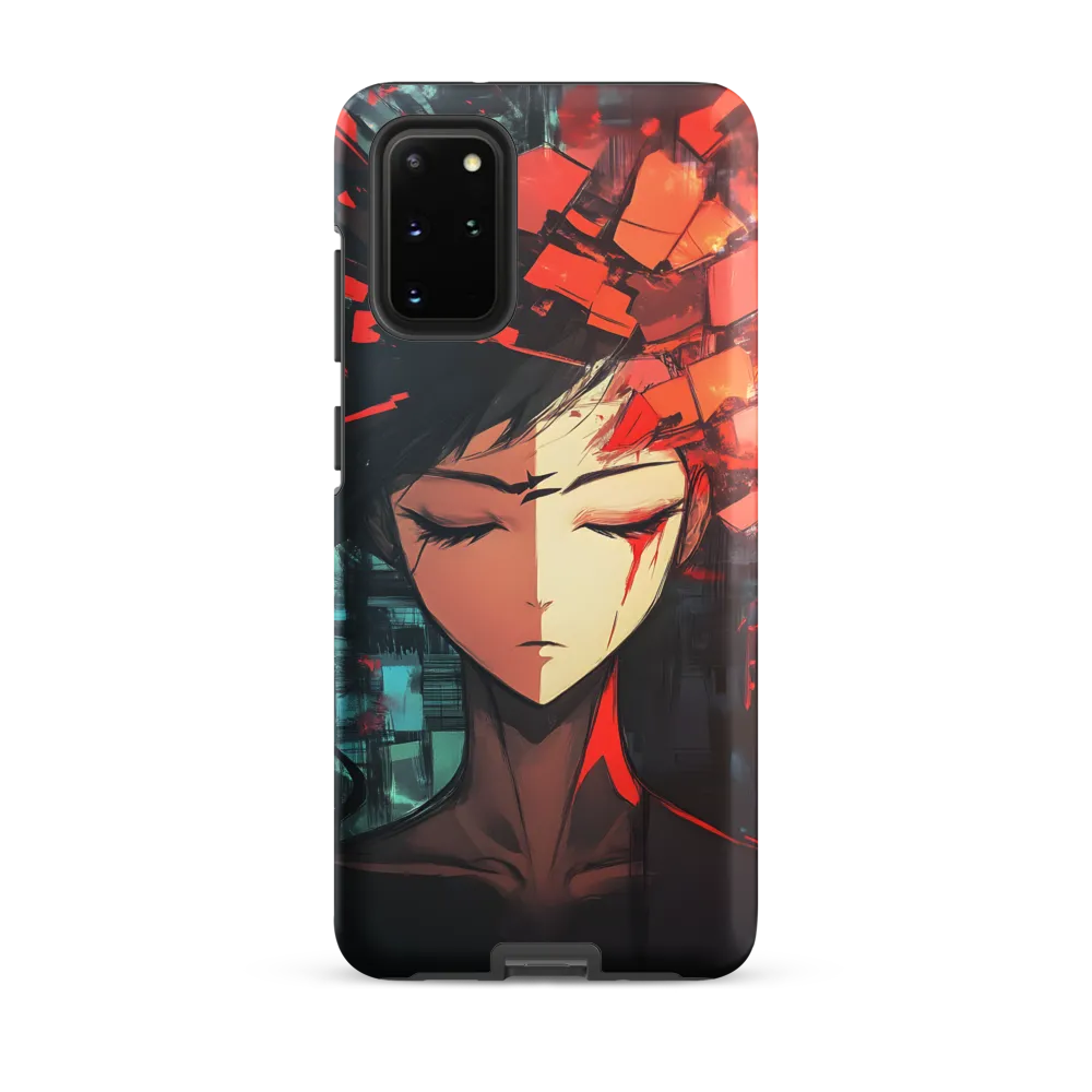 Fragmented Mind: The Silent Struggle | Phone Case |  S20 Plus | Tough Case | Matte