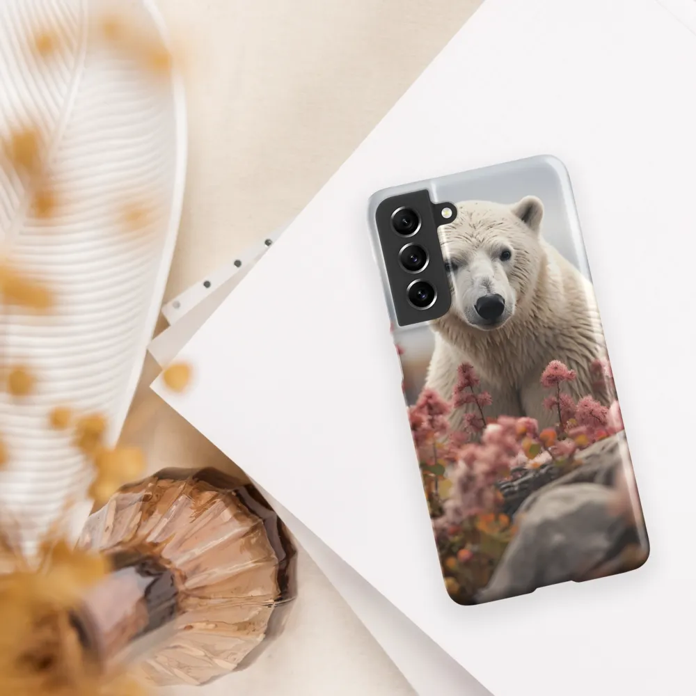 Curiosity Among Blooms: The Polar Bear