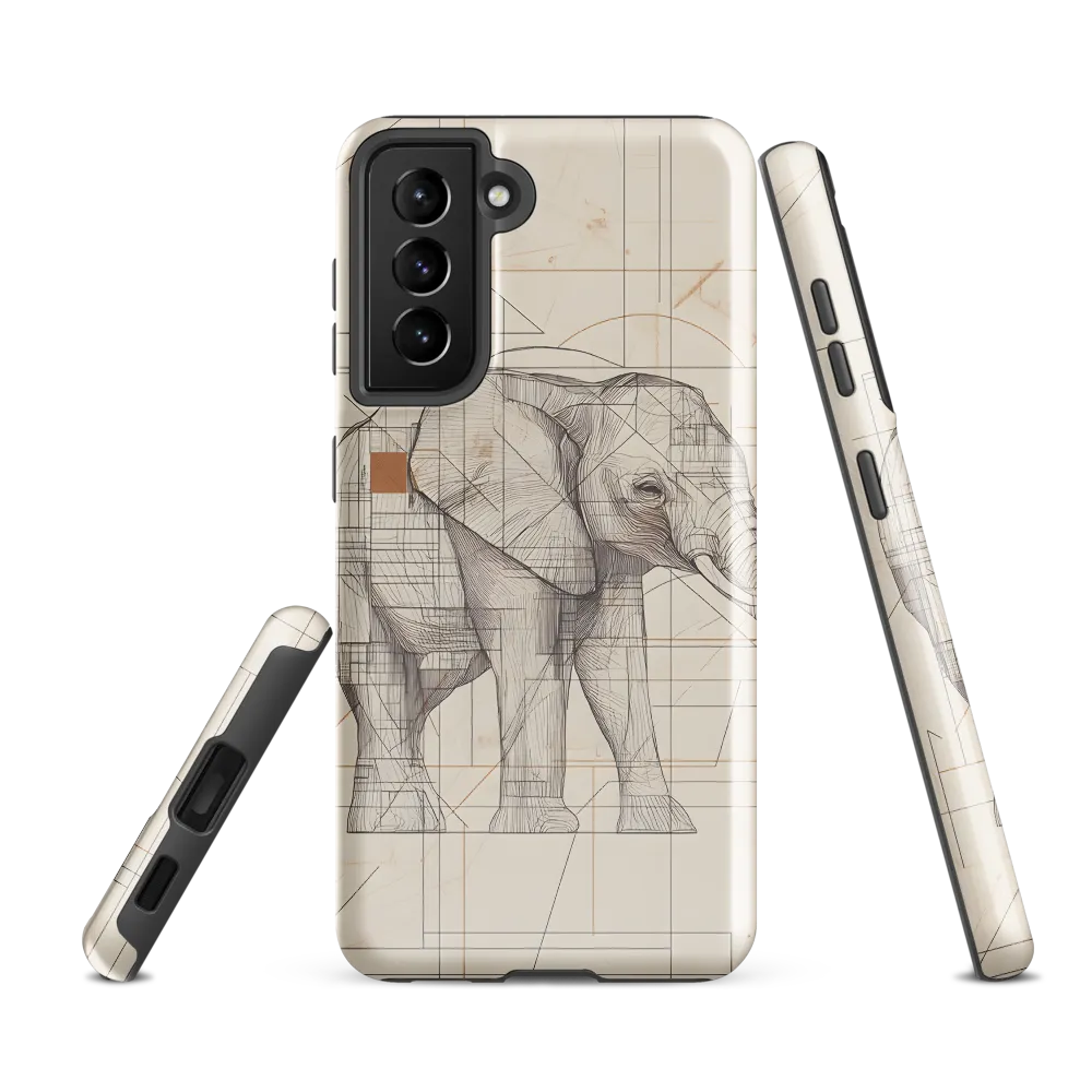 Geometric Elegance: The Steel Elephant
