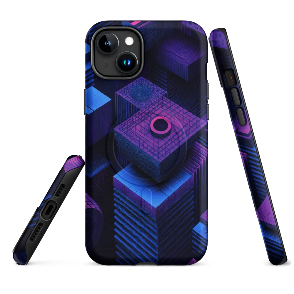 Geometric Dreams in Blue and Purple