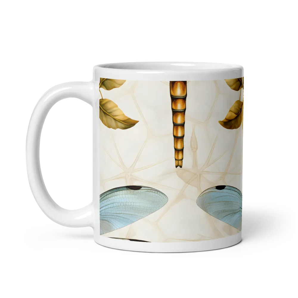 Ethereal Dance of Dragonflies | Mug with White inside | 11 oz