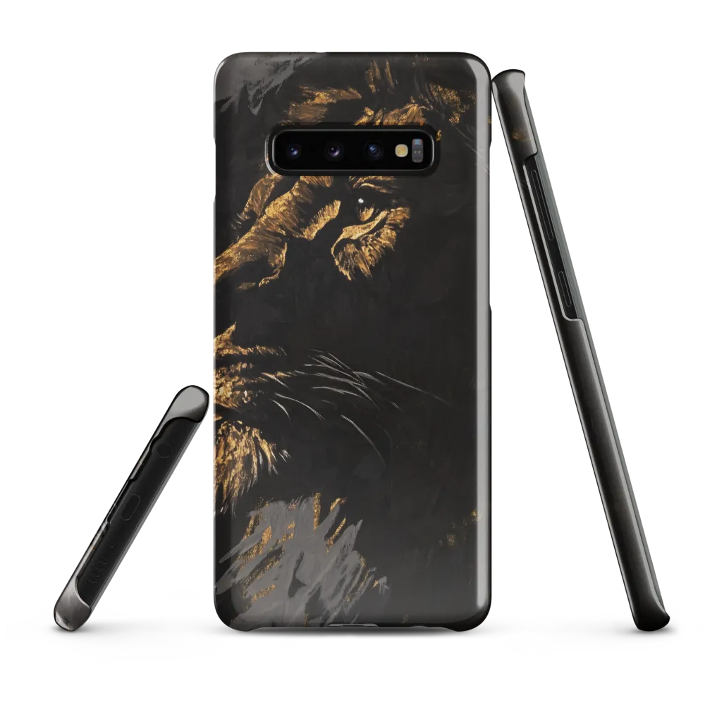 Majestic Gaze: The Golden Lion | Phone Case |  S10 Plus | Snap Case | Glossy