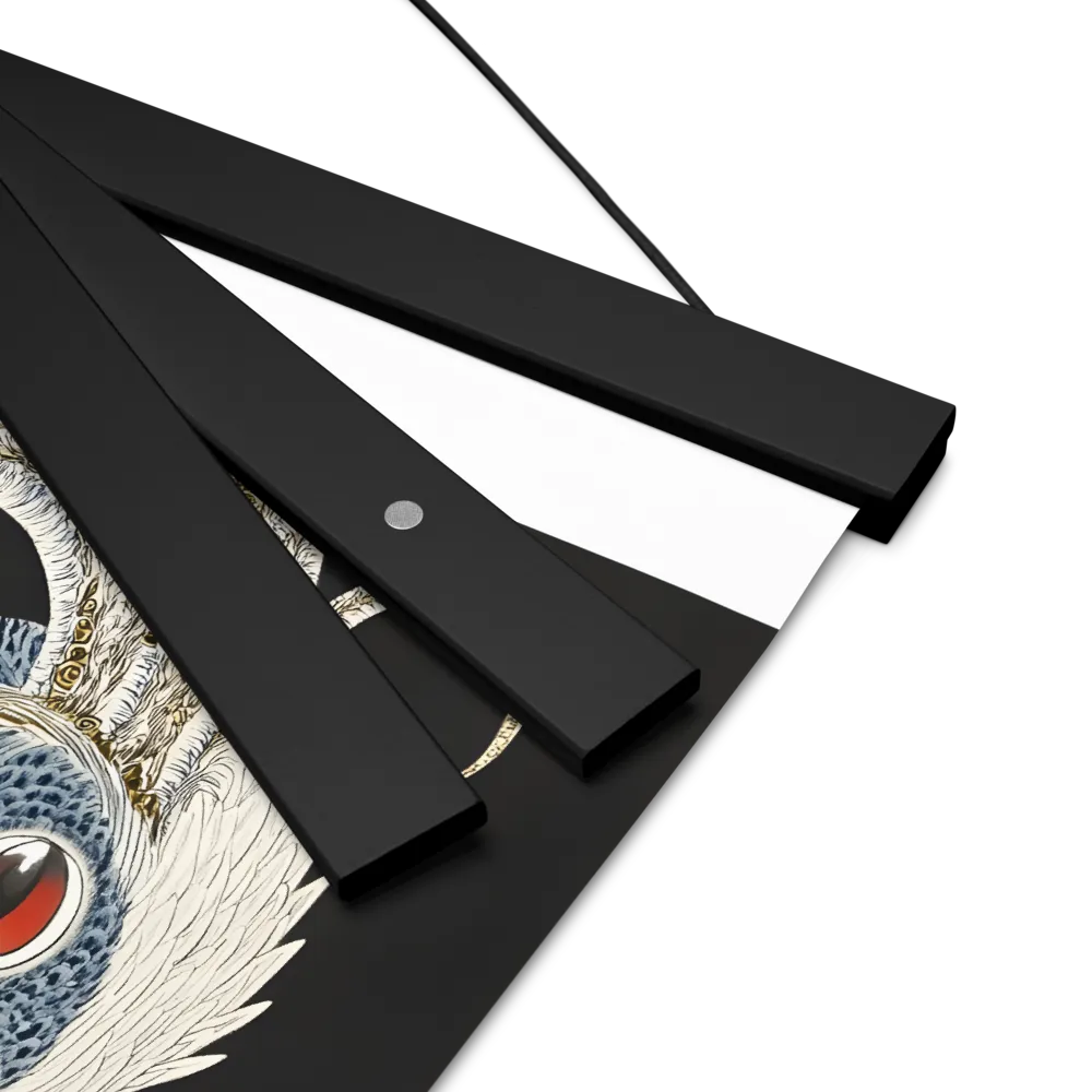 Elegance of the Majestic Peacock | Poster With Black Wood Hanger | 8″×10″