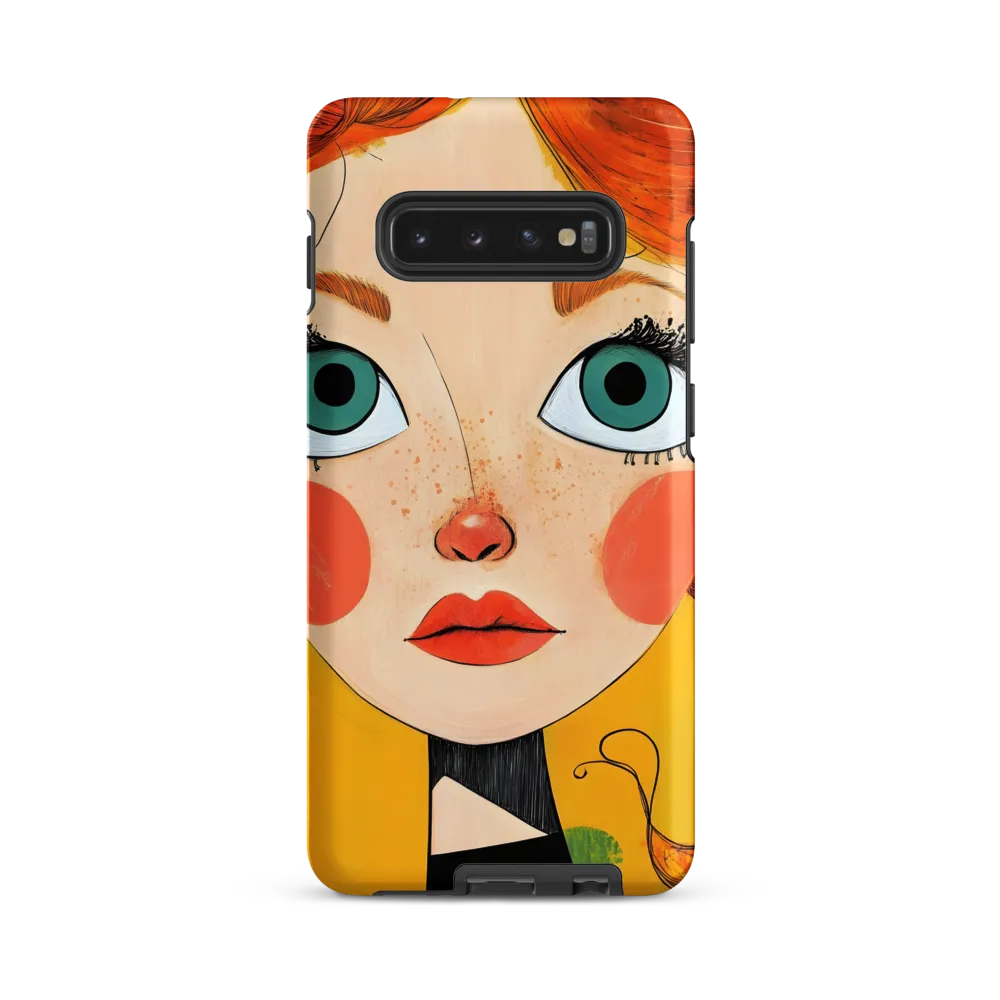 Whimsical Portrait of a Girl | Phone Case |  S10 Plus | Tough Case | Matte
