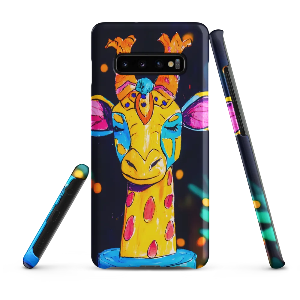 Whimsical Giraffe in Vibrant Colors