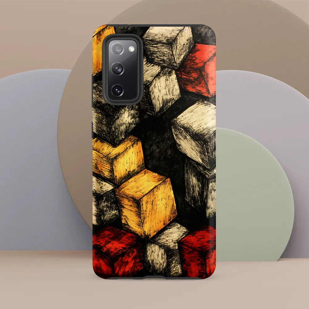 Dynamic Cubes: An Exploration in Color and Form | Phone Case |  S20 FE | Tough Case | Matte