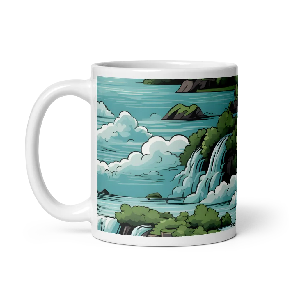 Harmonious Cascades | Mug with White inside | 11 oz