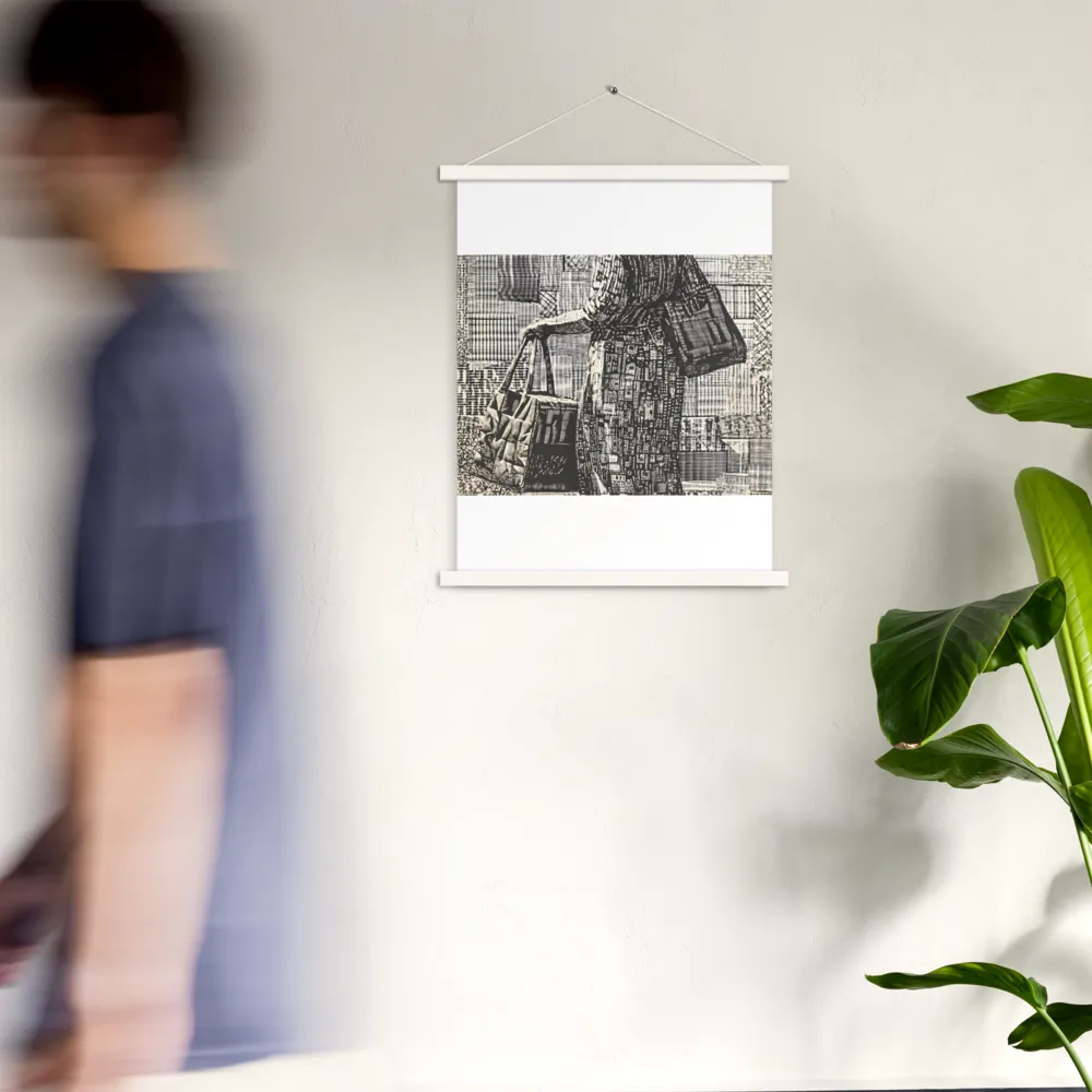 Urban Reflections: A Shopping Narrative | Poster With White Wood Hanger | 18″×24″