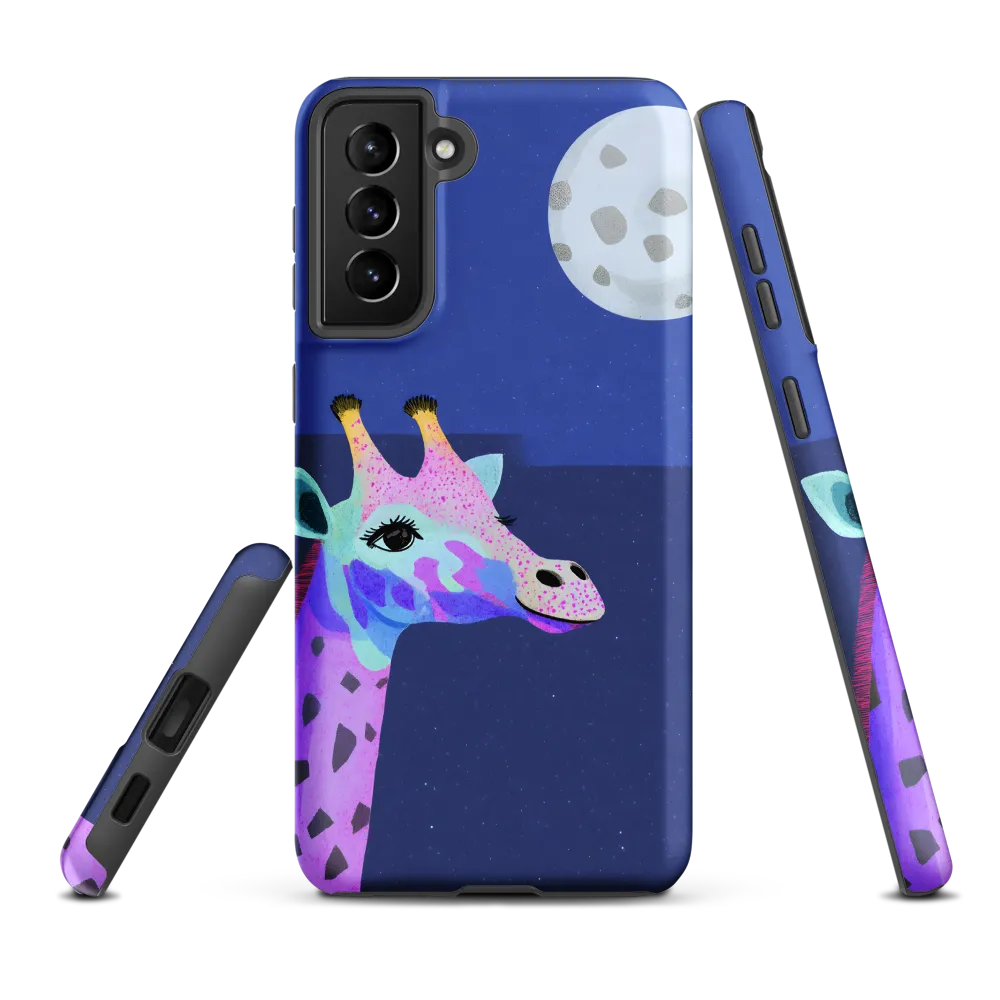 Whimsical Giraffe Under the Stars