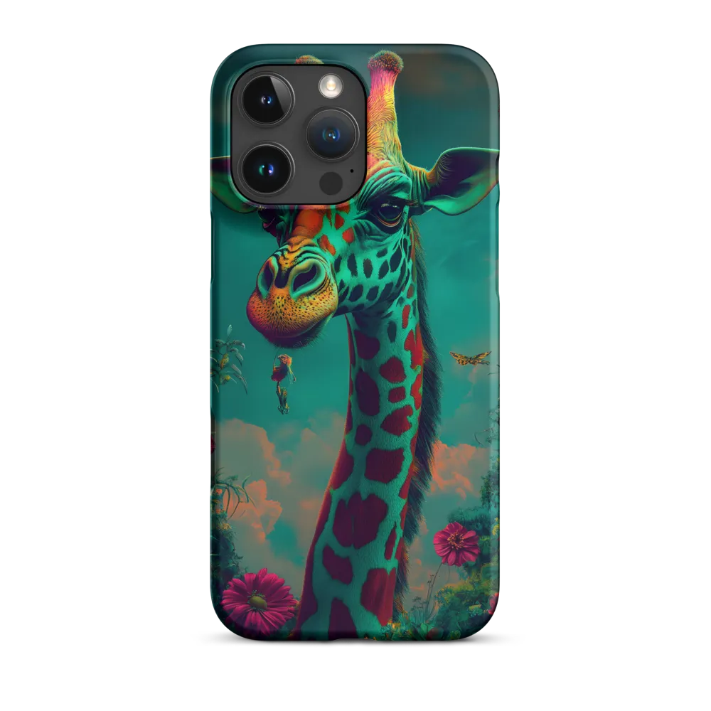 Whimsical Giraffe Among Blossoms