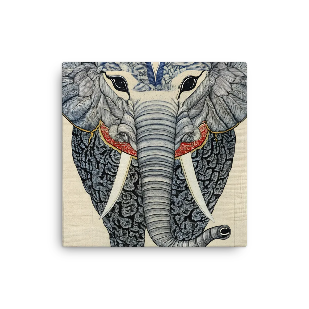Majesty of the Elephant | Thin Canvas | 16″×16″