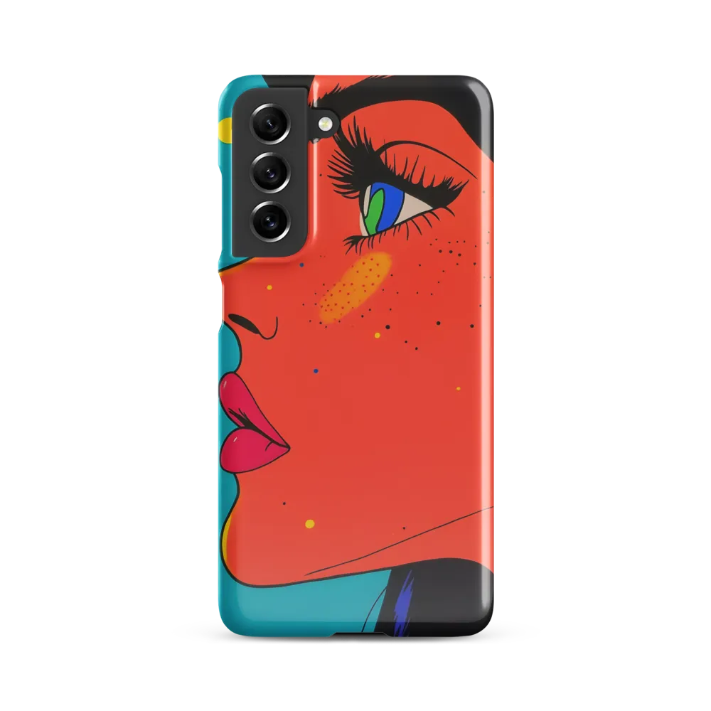 Vibrant Feminine Profile in Pop Art