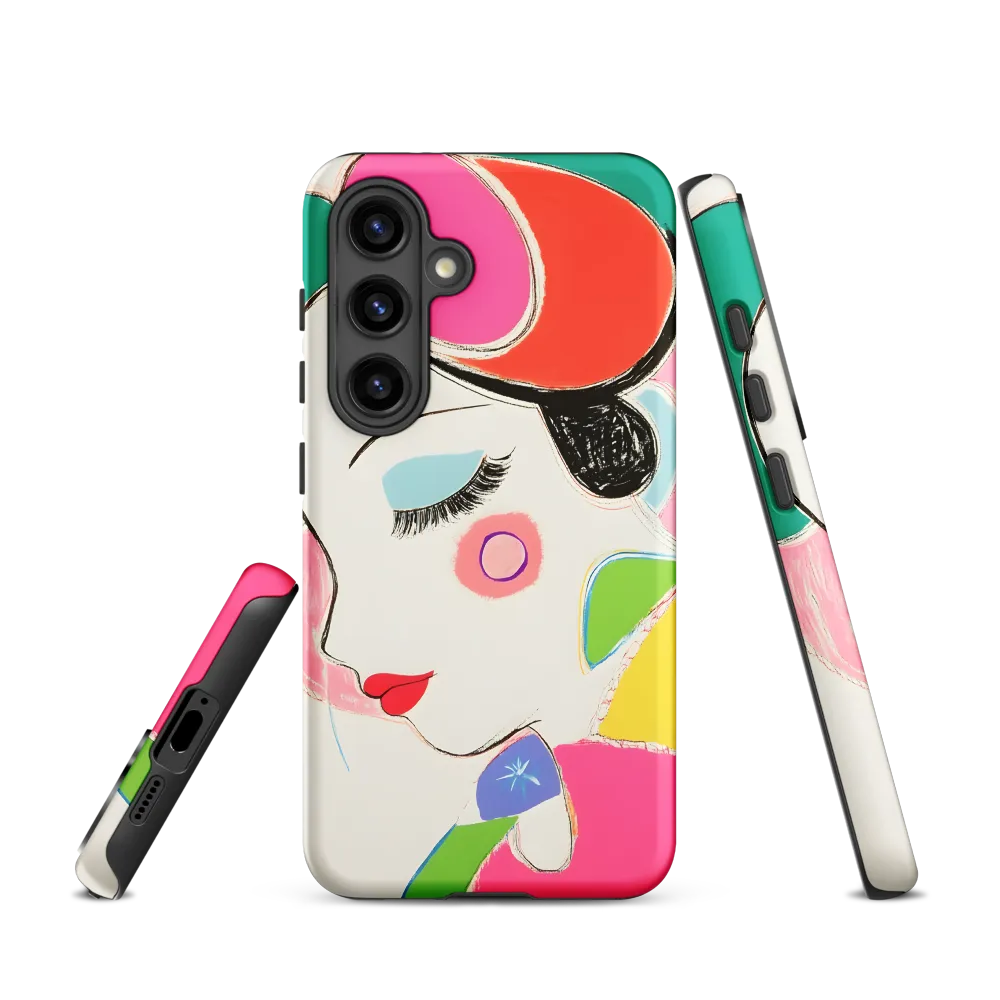 Whimsical Portrait in Colorful Abstraction
